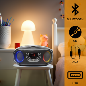 Denver kinderboombox · cd-speler, FM en lichteffecten