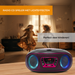 Denver Draagbare Radio CD Speler Kinderen - Bluetooth - Lichteffecten - Boombox - AUX - FM - TCL212BT