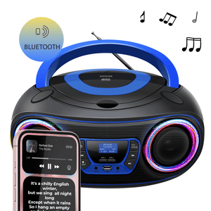 Denver kinderboombox · DAB+, cd-speler en lichteffecten