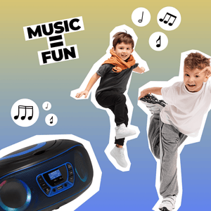 Denver kinderboombox · DAB+, cd-speler en lichteffecten