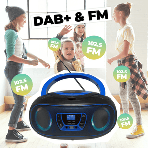 Denver kinderboombox · DAB+, cd-speler en lichteffecten