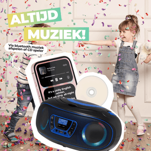 Denver kinderboombox · DAB+, cd-speler en lichteffecten