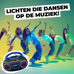 Denver kinderboombox · DAB+, cd-speler en lichteffecten