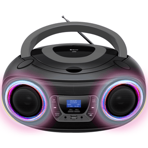 Denver kinderboombox · DAB+, cd-speler en lichteffecten
