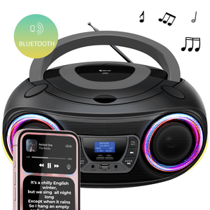 Denver kinderboombox · DAB+, cd-speler en lichteffecten