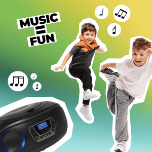 Denver kinderboombox · DAB+, cd-speler en lichteffecten
