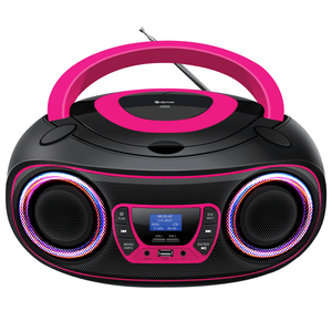 Denver kinderboombox · DAB+, cd-speler en lichteffecten