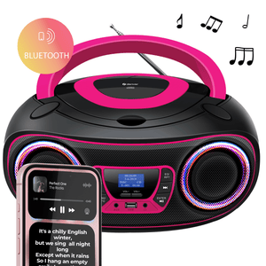 Denver kinderboombox · DAB+, cd-speler en lichteffecten