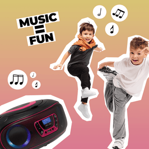 Denver kinderboombox · DAB+, cd-speler en lichteffecten