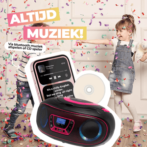 Denver kinderboombox · DAB+, cd-speler en lichteffecten
