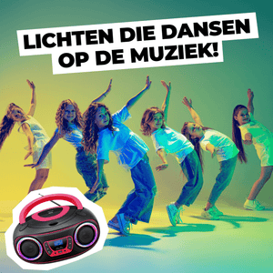 Denver kinderboombox · DAB+, cd-speler en lichteffecten