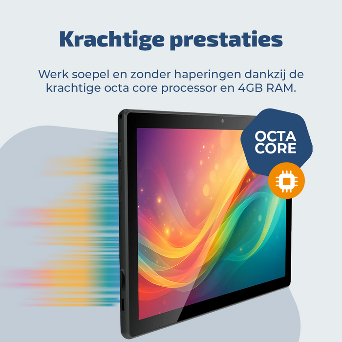 Denver Tablet - Android 16 - 4GB RAM - 64GB opslag - 10.1 inch - IPS - Voor- en achtercamera - Wifi - TIO10525