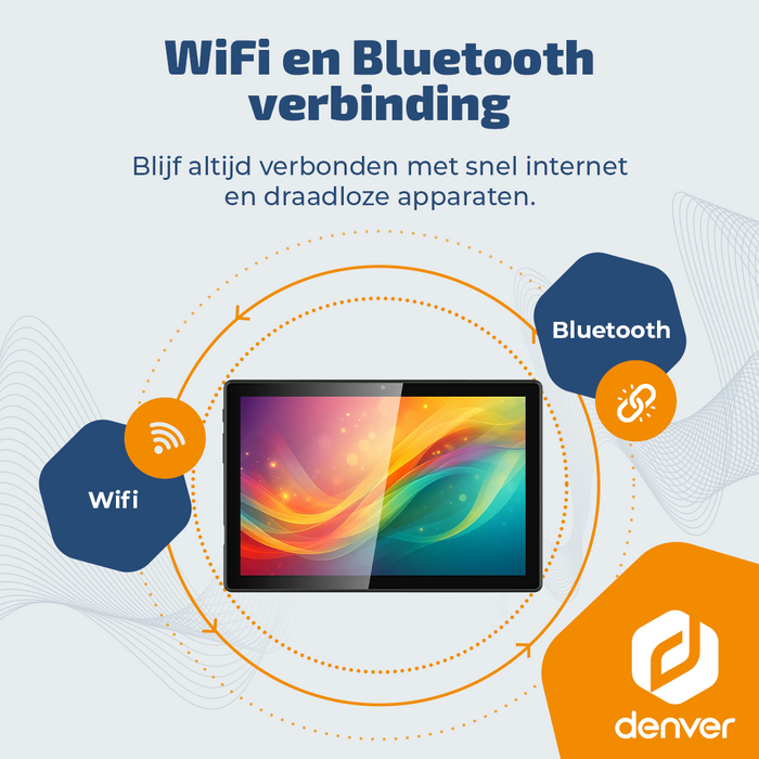 Denver Tablet - Android 16 - 4GB RAM - 64GB opslag - 10.1 inch - IPS - Voor- en achtercamera - Wifi - TIO10525