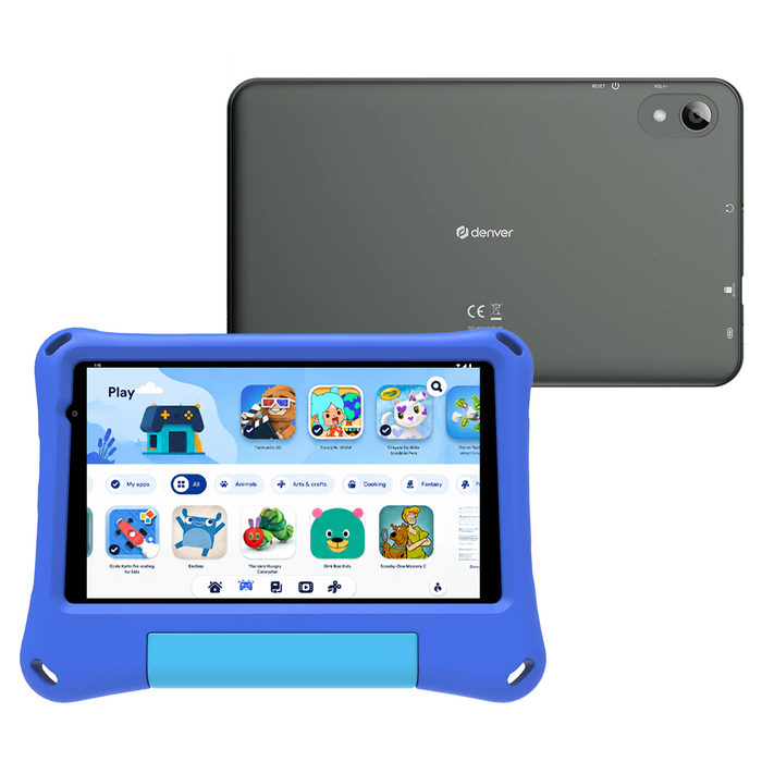 Denver Kindertablet - Android 16GMS – Ouderlijk Toezicht - 4GB RAM - 64GB - 8 Inch - Incl. Blauwe en Roze Hoes - TIO80115KBUP