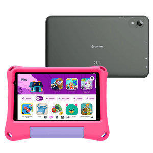 Denver Kindertablet - Android 16GMS – Ouderlijk Toezicht - 4GB RAM - 64GB - 8 Inch - Incl. Blauwe en Roze Hoes - TIO80115KBUP