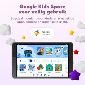 Denver Kindertablet - Android 16GMS – Ouderlijk Toezicht - 4GB RAM - 64GB - 8 Inch - Incl. Blauwe en Roze Hoes - TIO80115KBUP