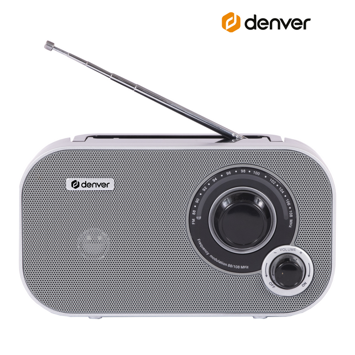 Denver FM Radio Retro - Noodradio / Noodpakket - Werkt op batterij of netstroom - Keukenradio - Draagbare Radio - TR51
