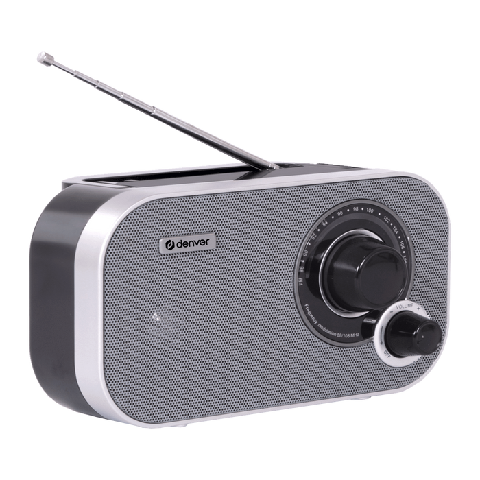 Denver FM radio compact · batterij of netstroom · TR51