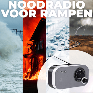 Denver FM Radio Retro - Noodradio / Noodpakket - Werkt op batterij of netstroom - Keukenradio - Draagbare Radio - TR51