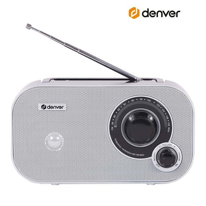 Denver FM Radio Retro - Noodradio / Noodpakket - Werkt op batterij of netstroom - Keukenradio - Draagbare Radio - TR51