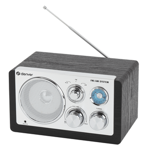 Denver radio retro · FM, AM, batterij of netstroom