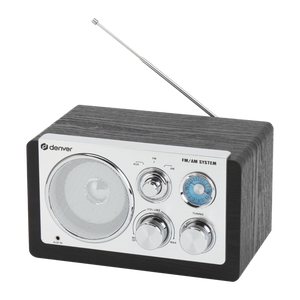 Denver FM radio retro · AM, batterij of netstroom · TR63