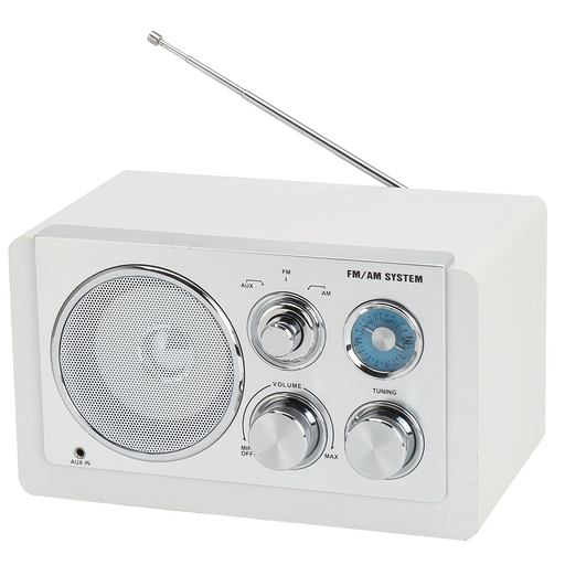 Denver Draagbare FM Radio - Retro - Werkt op batterijen of netstroom - Keukenradio - AM - FM