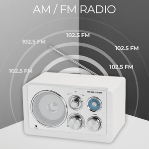 Denver radio retro · FM, AM, batterij of netstroom