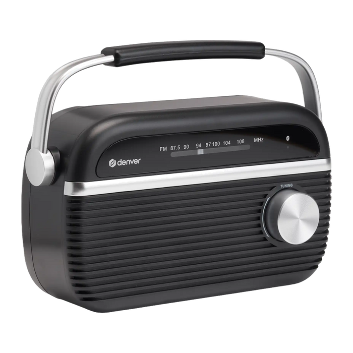 Denver FM radio retro · bluetooth, batterij of netstroom · TRB67
