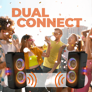 Denver Bluetooth Speaker Party Box - Discolichten - Partybox - Incl. Microfoon - Micro SD / USB / AUX - TSP353 - Denvershop