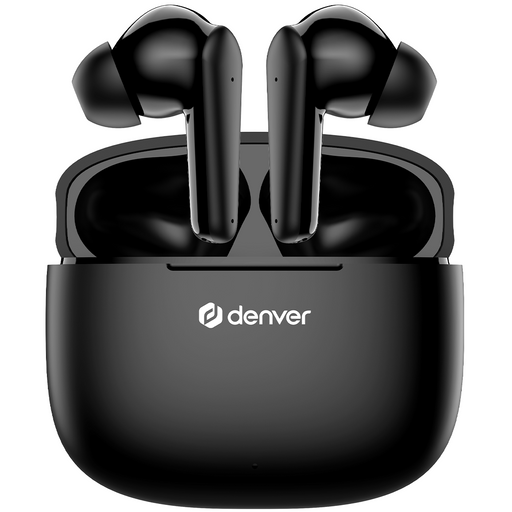 [Zwart] - Denver Earbuds - Lichtgewicht Oordopjes - 6 uur luisteren - Bluetooth 5.3 - TWE48 - Denvershop
