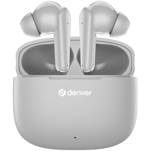 [Grijs] - Denver Earbuds - Lichtgewicht Oordopjes - 6 uur luisteren - Bluetooth 5.3 - TWE48 - Denvershop