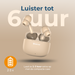 Denver Earbuds - Lichtgewicht Oordopjes - 6 uur luisteren - Bluetooth 5.3 - TWE48