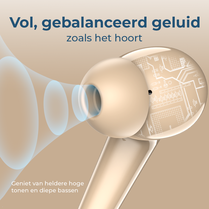 Denver Earbuds - Lichtgewicht Oordopjes - 6 uur luisteren - Bluetooth 5.3 - TWE48