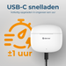 Denver Earbuds - Lichtgewicht Oordopjes - 6 uur luisteren - Bluetooth 5.3 - TWE48