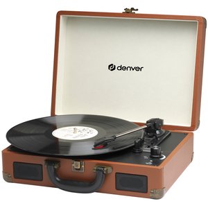 Denver Platenspeler - Ingebouwde Speakers - Incl. PC Software - Auto-stop - Retro - VPL120