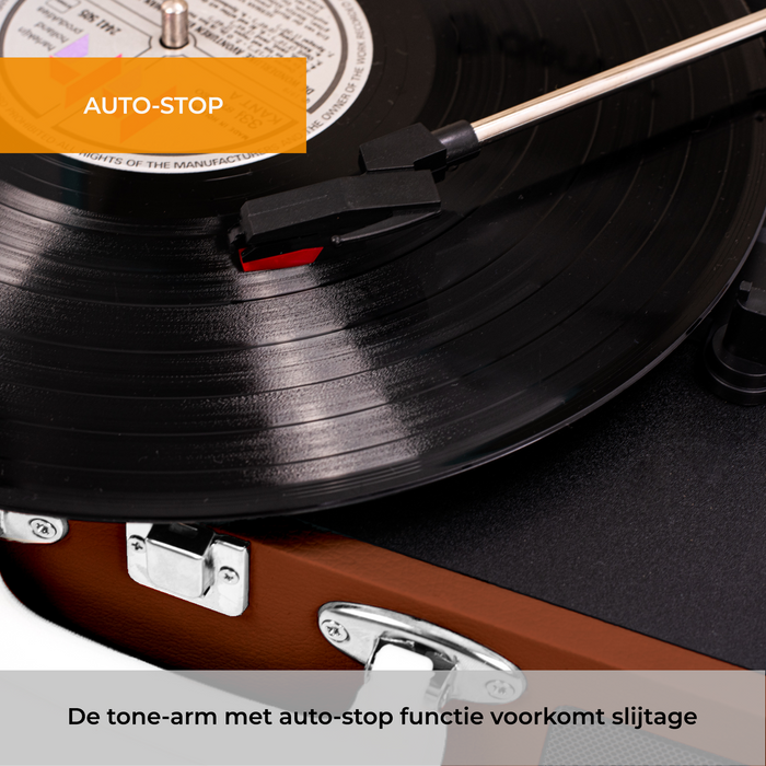 Denver Platenspeler - Ingebouwde Speakers - Incl. PC Software - Auto-stop - Retro - VPL120