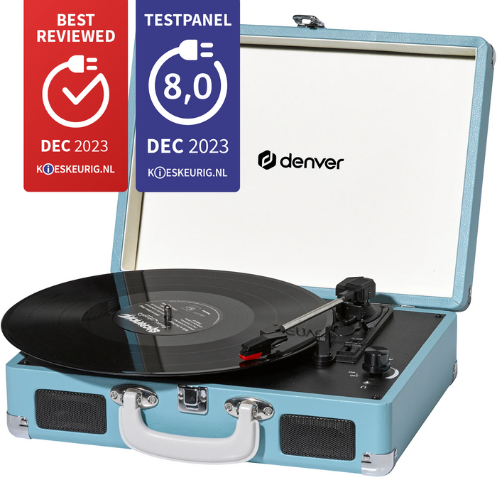 Denver Platenspeler - Ingebouwde Speakers - Incl. PC Software - Auto-stop - Retro - VPL120
