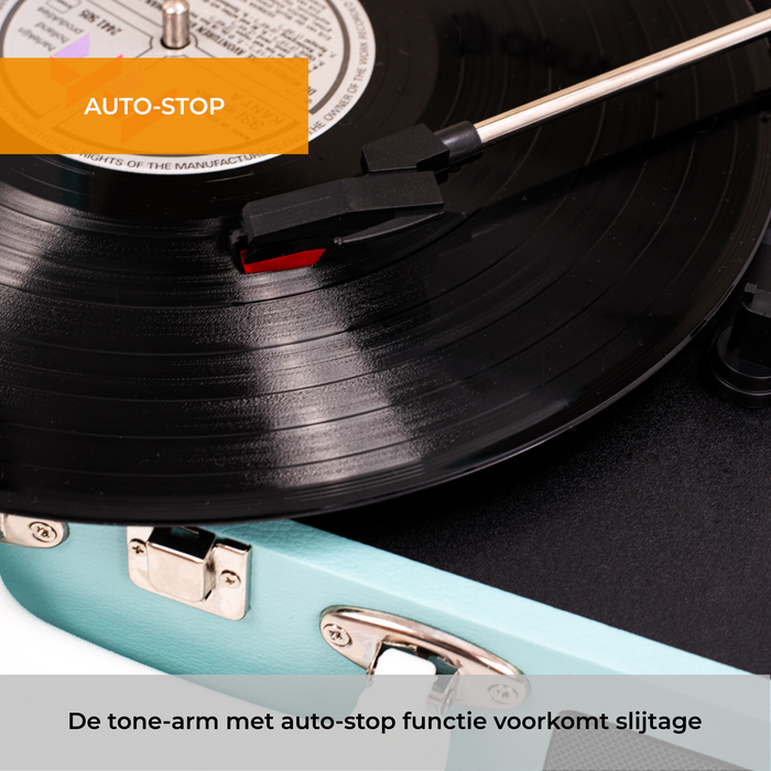 Denver Platenspeler - Ingebouwde Speakers - Incl. PC Software - Auto-stop - Retro - VPL120