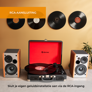 Denver Platenspeler - Ingebouwde Speakers - Incl. PC Software - Auto-stop - Retro - VPL120
