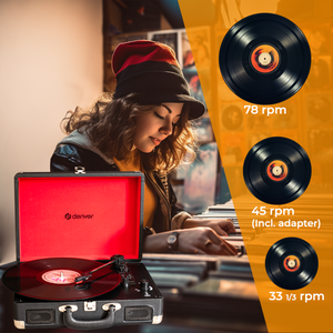 Denver Platenspeler - Ingebouwde Speakers - Incl. PC Software - Auto-stop - Retro - VPL120