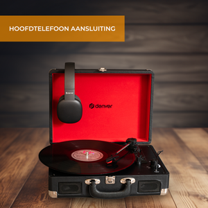 Denver Platenspeler - Ingebouwde Speakers - Incl. PC Software - Auto-stop - Retro - VPL120