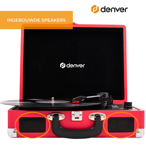 Denver Platenspeler - Ingebouwde Speakers - Incl. PC Software - Auto-stop - Retro - VPL120