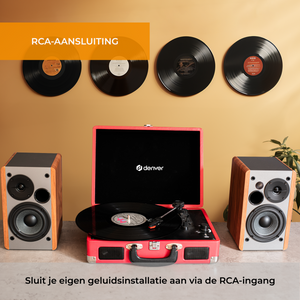 Denver Platenspeler - Ingebouwde Speakers - Incl. PC Software - Auto-stop - Retro - VPL120