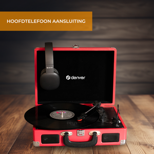 Denver Platenspeler - Ingebouwde Speakers - Incl. PC Software - Auto-stop - Retro - VPL120