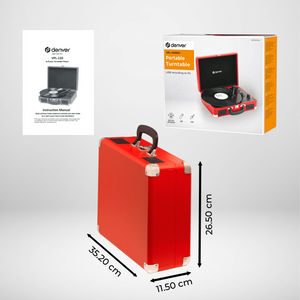 Denver Platenspeler - Ingebouwde Speakers - Incl. PC Software - Auto-stop - Retro - VPL120