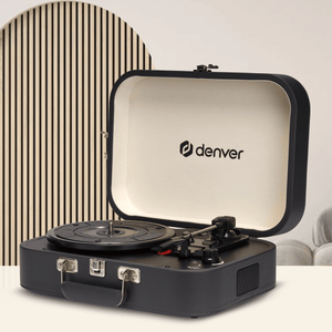 Denver Platenspeler - Ingebouwde Speakers en Versterker - Incl. PC Software - Auto-stop - Retro - VPL130