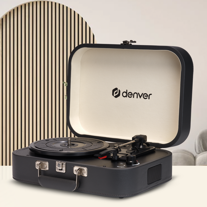 Denver Platenspeler - Ingebouwde Speakers en Versterker - Incl. PC Software - Auto-stop - Retro - VPL130