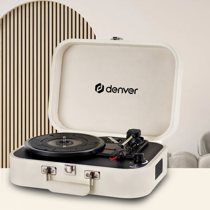 Denver Platenspeler - Ingebouwde Speakers en Versterker - Incl. PC Software - Auto-stop - Retro - VPL130