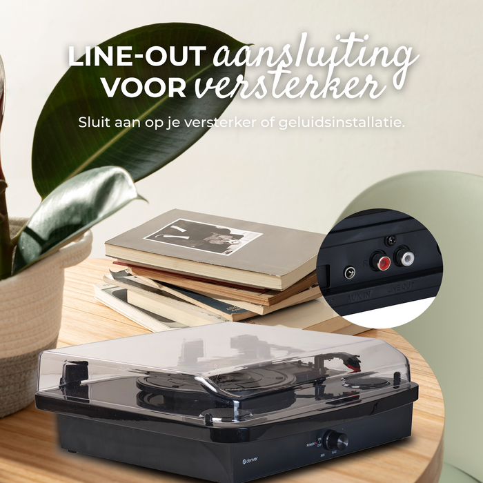 Denver Platenspeler Dual Bluetooth - Ingebouwde Speakers - USB - Retro - VPL230